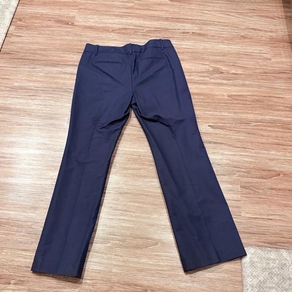 ANN TAYLOR Cotton Stretch Navy Trousers/Pants, New Without Tags, Size 10 - Picture 4 of 4